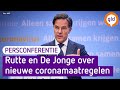 Persconferentie Mark Rutte en Hugo de Jonge over nieuwe coronamaatregelen | Omroep Gelderland