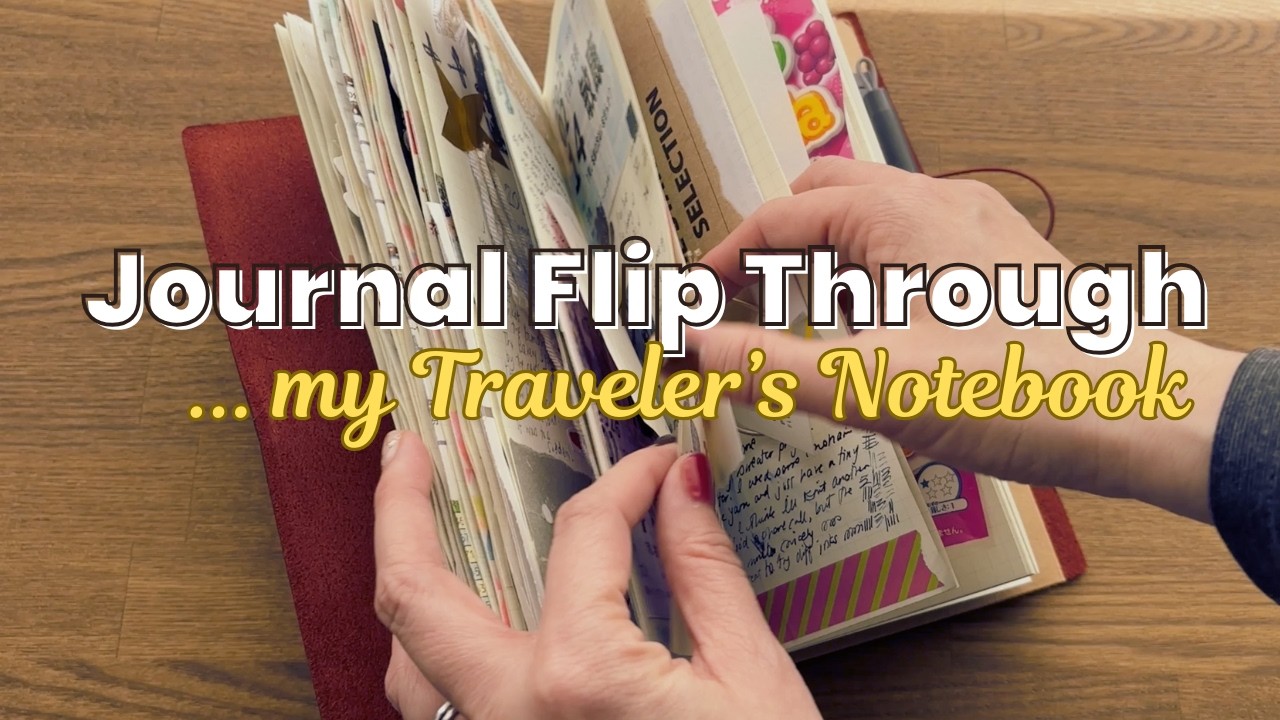 Journal Flip Through Traveler's Notebook #junkjournal #travelersnotebook #journalshare