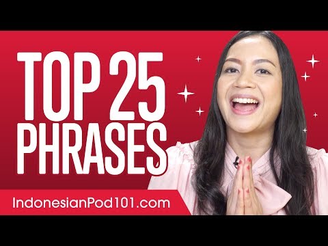 Top 25 Indonesian Phrases