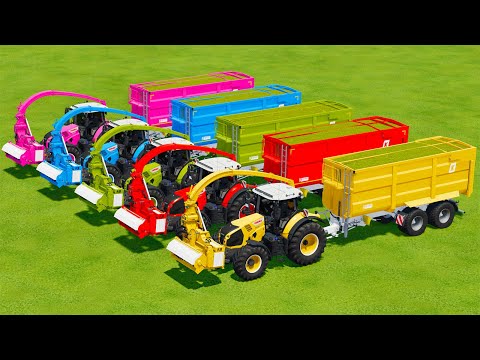 MOWING LUCERNE & MAKE CHAFF WITH KRONE MOWER AND CLAAS TRACTORS - Farming Simulator 22