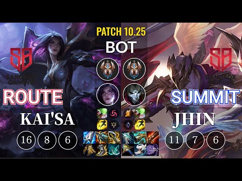 SB Route Kai'Sa vs SB Summit Jhin Bot - KR Patch 10.25
