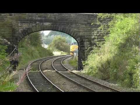97304(37217)/37682 1Q14 Network Rail test train east of Carnforth 26th September 2012