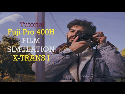 How to set up the Fuji Pro 400H film recipe  on a fujifilm x-pro1
