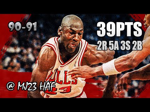 Michael Jordan Highlights vs Pacers (1991.03.23) - 39pts, Easy Buckets!
