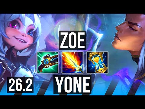 ZOE vs YONE (MID) | 53K damage, 6k gold comeback | EUW Grandmaster | 26.2