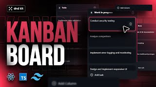 React course: Build a drag and drop Kanban Board: Typescript, Tailwind, Dnd-Kit multiple containers