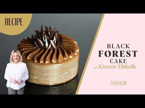The Ultimate Black Forest Cake! Full Recipe by Kirsten Tibballs