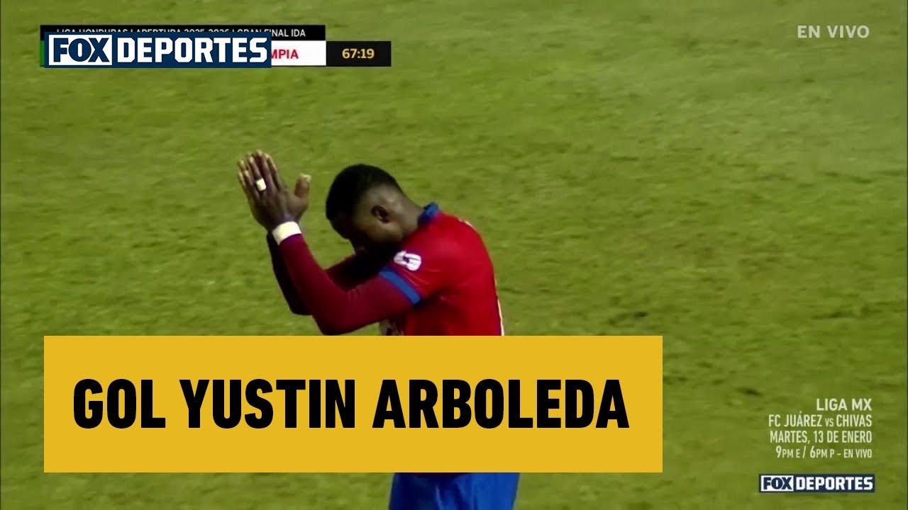 😤 GOL Yustin Arboleda | Marathón 1-2 Olimpia | Final Ida | Apertura 2025 | Liga de Honduras