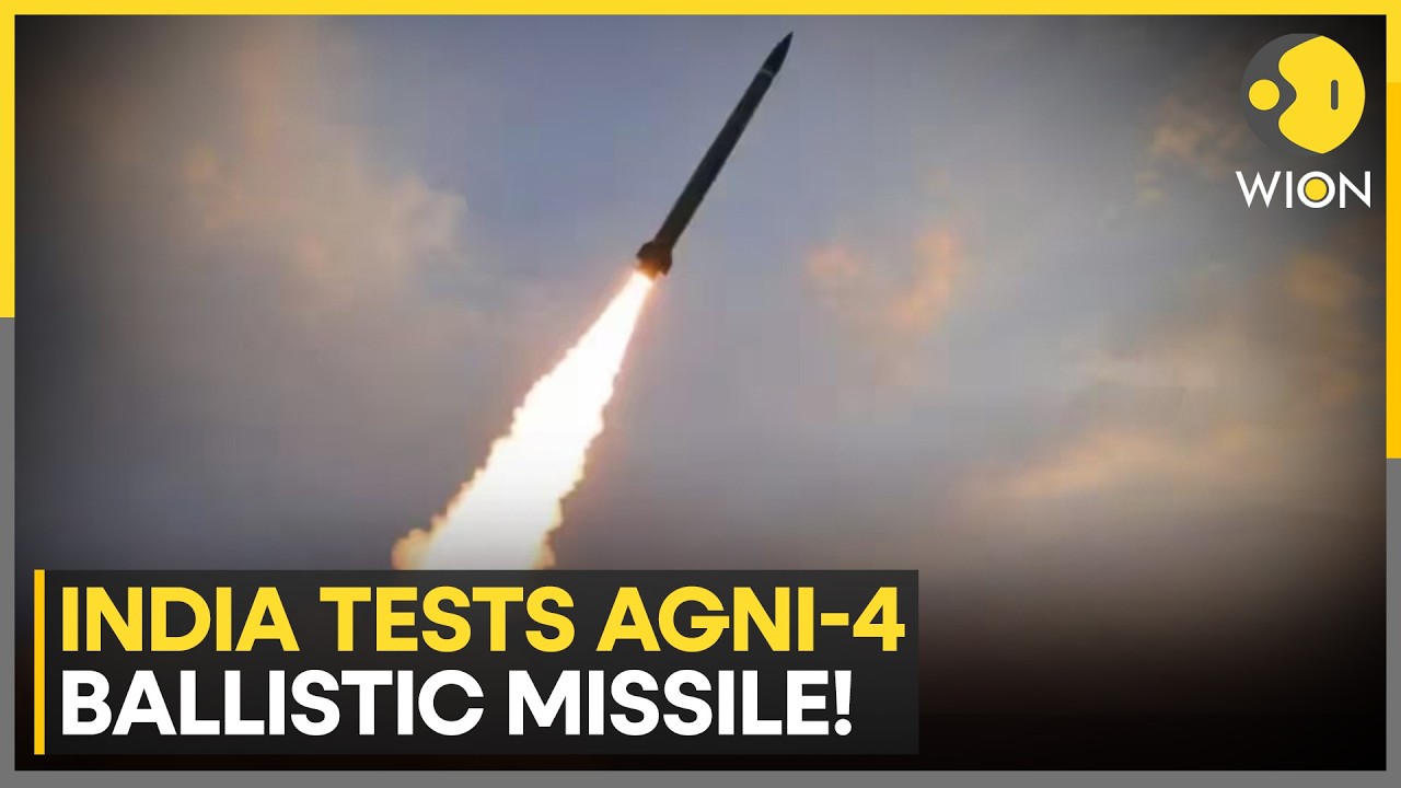 India Successfully Test-Fires Agni-4 Medium-Range Ballistic Missile | WION