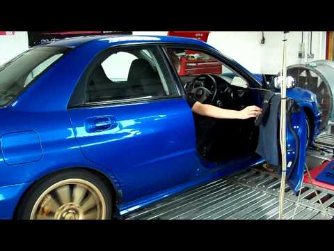 sf53nlo 2004 subaru impreza sti prodrive on a rolling road 1