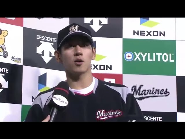 マリーンズ・イ・デウン投手ヒーローインタビュー 2015/7/30 M-L