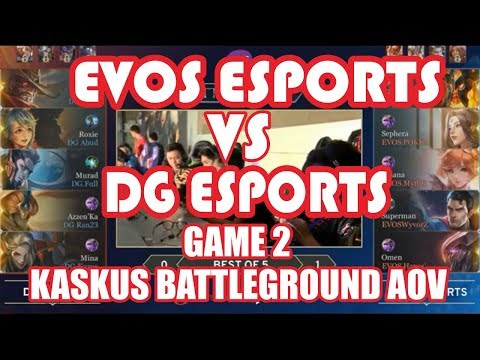 EVOS ESPORT VS DG ESPORTS GAME 2 - GRAND FINAL KASKUS BATTLEGROUND AOV