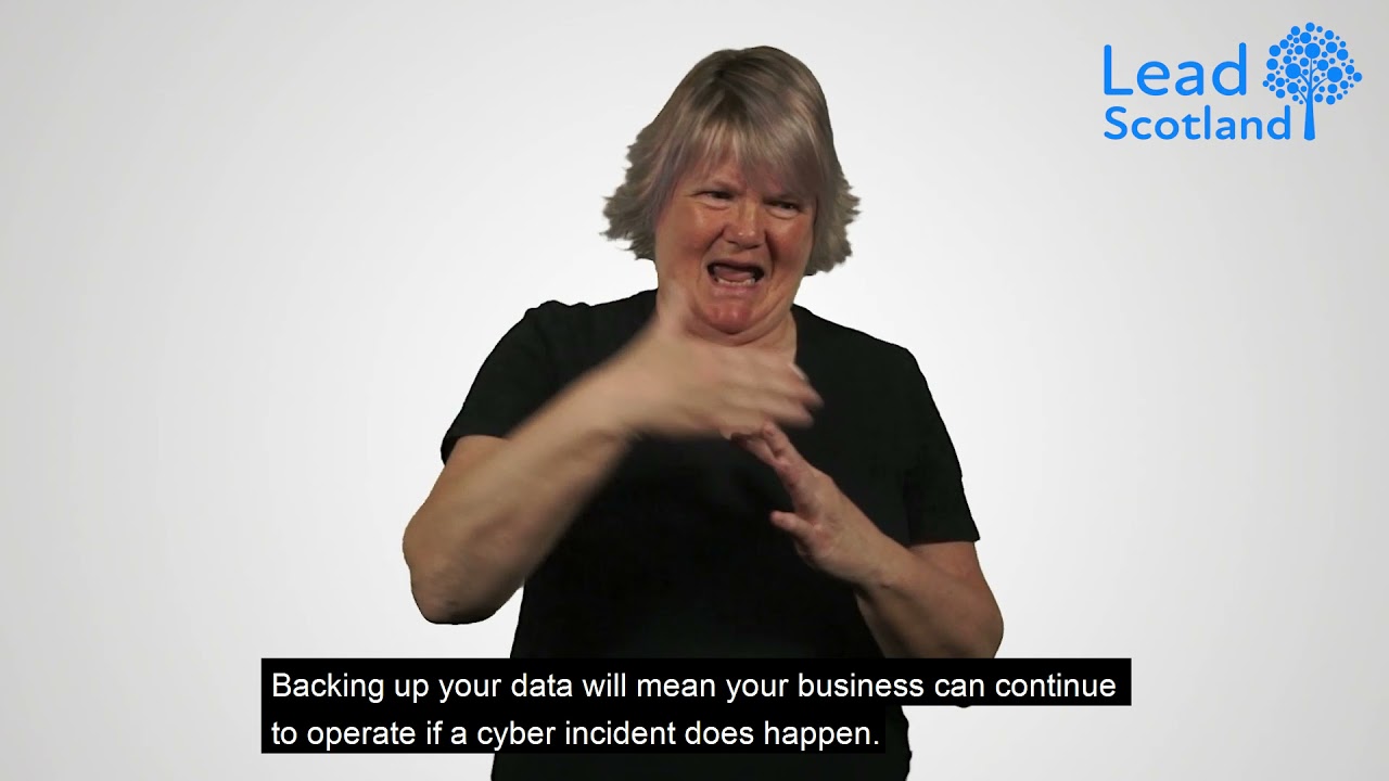 Improve your online security today: back up your data (video 7 of 7)