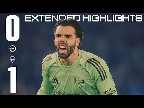 GUNNERS EXTEND LEAD AT TOP | EXTENDED HIGHLIGHTS | Brighton vs Arsenal (0-1) | Saka | Premier League