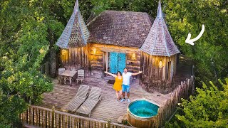 We Slept In A Luxury Treehouse In The South Of France (with hot tub!)