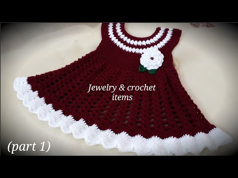 Simple & Easy Crochet Baby Dress Pattern (part 1)