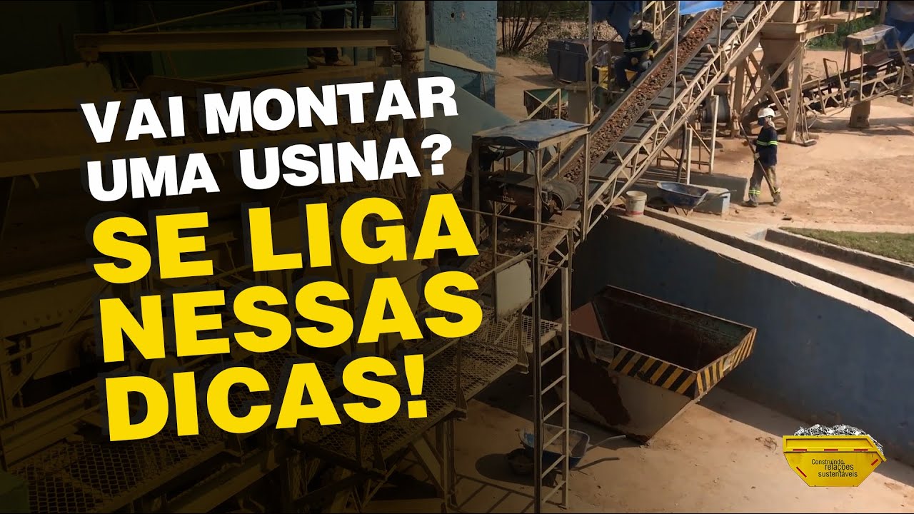 Pense antes de montar uma usina de RECICLAGEM DE RCD