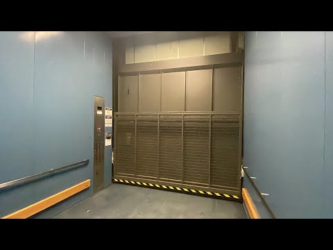 GIGANTIC MEI Hydraulic Freight Elevator @ CU Atlas Center - Boulder, CO.
