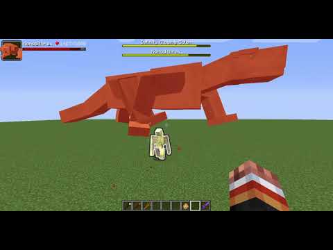 Infinity Glowing Golem Vs Stronger Komodithrax - in Minecraft