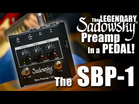 BEEF UP any PASSIVE BASS!!! With the Legendary SADOWSKY PREAMP Pedal SBP-1!