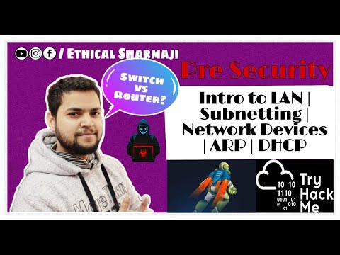 Intro to LAN, Network Devices, Topologies, Subnetting, ARP, DHCP | TryHackMe Pre Security Ep 3