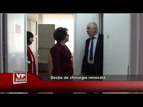 Secţie de chirurgie renovată