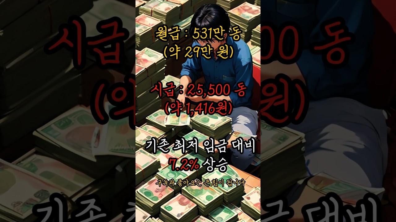 2026년 베트남 하노이 최저임금은 얼마 일까?#베트남 #여행 #하노이 #호치민 #다낭 #생활 #주택 #문화…