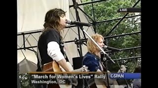 indigo girls: 2004-04-25: march for womens lives - washington, dc