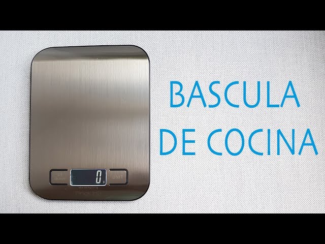 Vídeo relacionado con Báscula de Cocina Digital 30kg/ 66lb balanza cocina Alimentos profesional Pantalla LCD Grande Bascula cocina con PCS Función y Tara peso cocina 5 Unidades G KG OZ LB ML Para Repostería Pesaje cocción