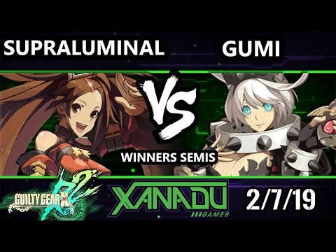 F@X 288 GGXRD2 - Supraluminal (Jam) Vs. GUMI (Elphelt) - Guilty Gear XRD Rev 2 Winner Semis