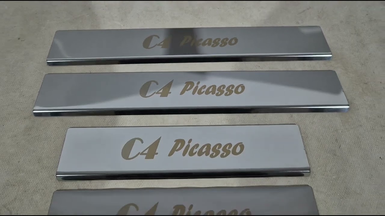 Citroen C-4 Picasso 2013–2022 Battitacco Carmos (4 pz, acciaio inox) Video 1