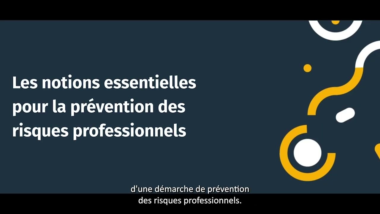 Formation en ligne – Notions essentielles pour la prévention des risques professionnels
