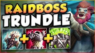 CAN ANYONE TAKE DOWN THIS RAIDBOSS TRUNDLE?? RAIDBOSS TRUNDLE TOP GAMEPLAY! - League of Legends