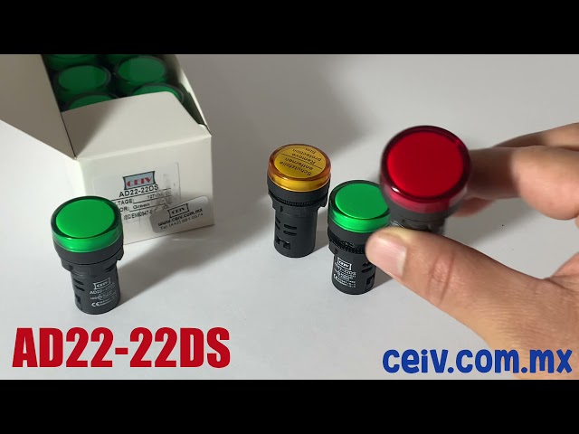Vídeo relacionado con Gebildet 10pcs Indicador de Plástico LED Luz Piloto AC/DC 12-24V Tamaño del Orificio de Montaje 6mm (Rojo)