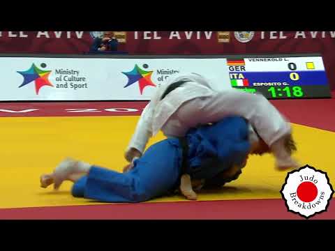 Judo Mens - Lukas Vennekold vs. Giovanni Esposito - U73 Grand Slam Tel Aviv 2022