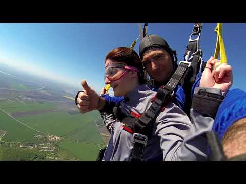 Skok iz aviona padobranom sa 3000 metara|Tandem skok Beograd|Sanja Novakovic 22.04.2018.