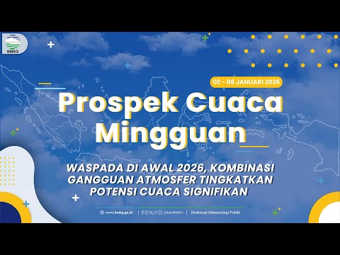 Prospek Cuaca Mingguan, 02 - 08 Januari 2026