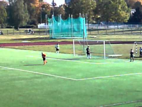 Jānis Cīrulis penalty shot FC "Salaspils" - "Ogres SC/FK-33"