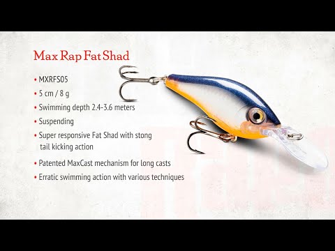 Vídeo Isca Rapala Maxrap Fat Shad MXRFS05