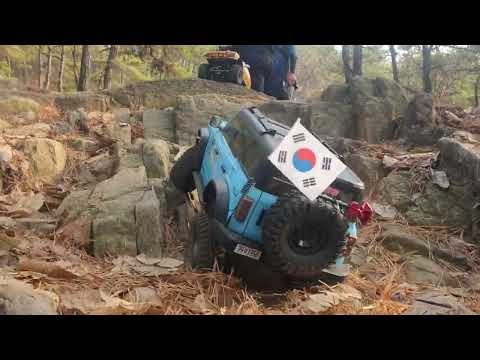 청주 백화산 주행. 황보스포츠, 루비콘, 범. HUANGBO R1003, Traxxas TRX4; Gmade Bom.