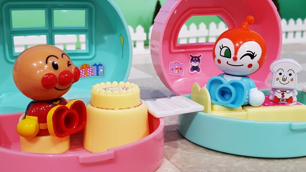 アンパンマン おもちゃ 「おでかけハウス＆ドールセット」★ドキンちゃんのお部屋だよ！アンパンマンおもちゃアニメ