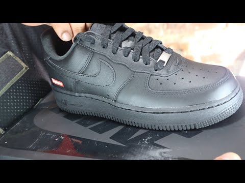 Nike Air Force 1 Low Supreme Black Review