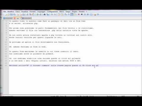 [Tutorial]HTML&PHP invio dati al server.
