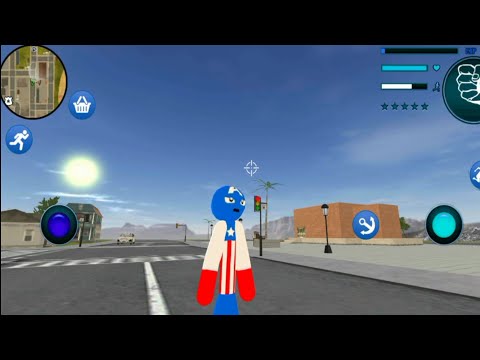 Amazing US Police Stickman Rope Hero #3 - Android Gameplay