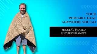 Never Be Cold Again! BougeRV Heated Electric Blanket Honest Review 🔥