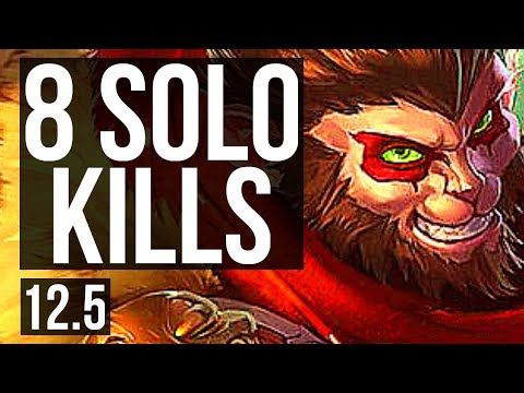 WUKONG vs JAYCE (TOP) | 2.5M mastery, 8 solo kills, 500+ games, Godlike | NA Master | 12.5