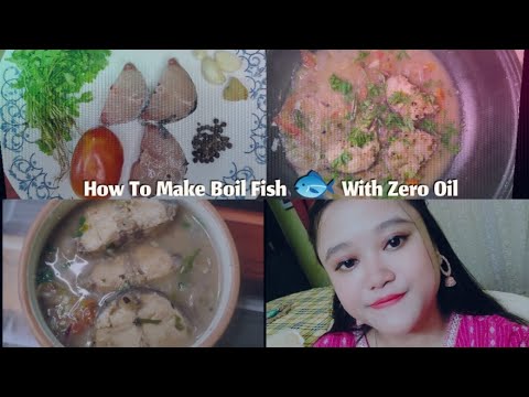 No Oil Boiled Fish 🐟 Recipe | Easiest Boiled Fish 🐠 Recipe |Healthiest Fish recipe| Zero Oil Recipe