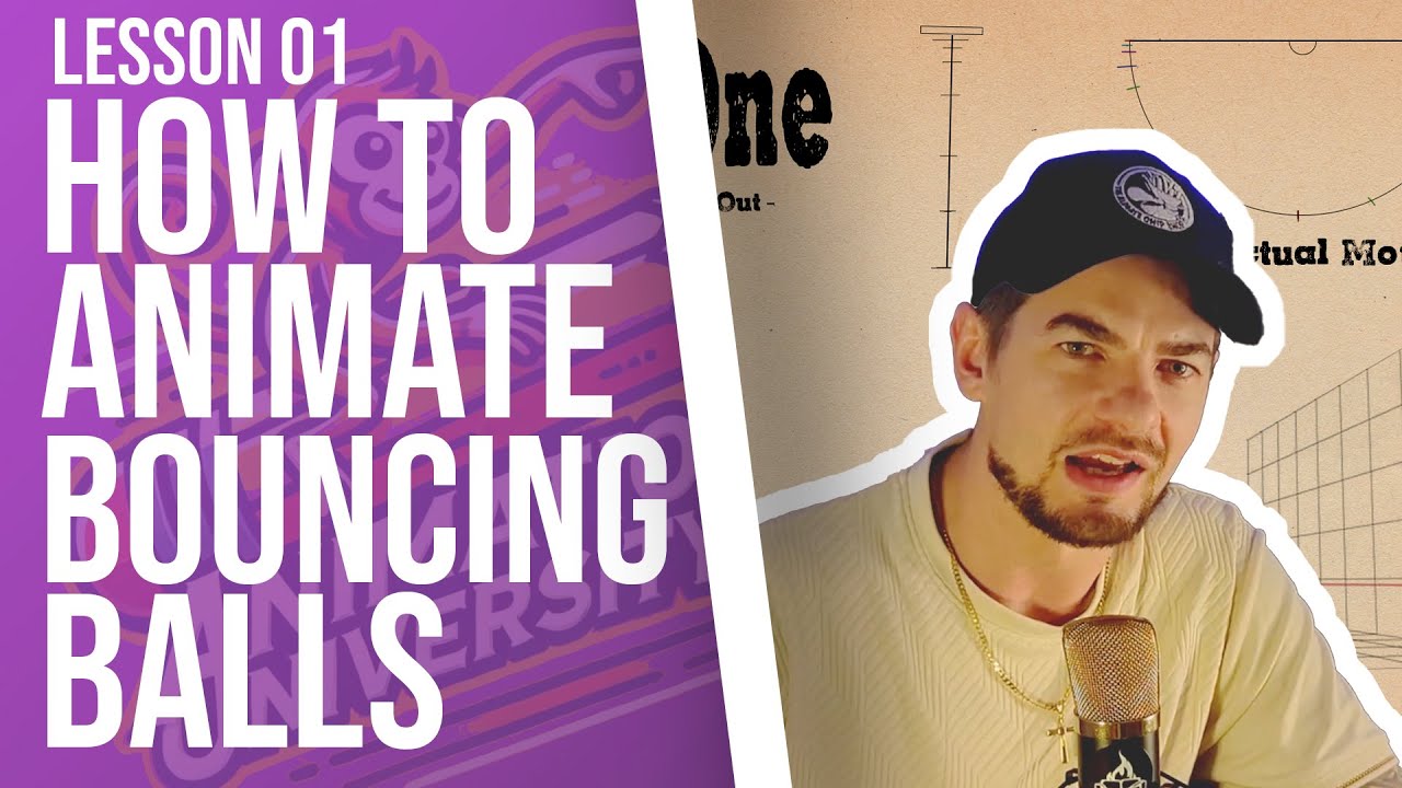 How to Make a Bouncing Ball - Lesson 01 Tutorial - Animation University with Josh Hobbs