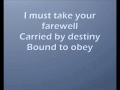 Kamelot- Farewell {lyrics}