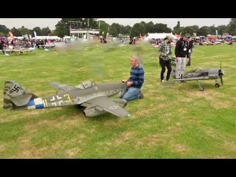 1/4 SCALE RC MESSERSCHMITT ME 262 & 1/4 SCALE RC FOCKE WULF FW-190 - MOKI 250cc 5 CYL RADIAL - 2021